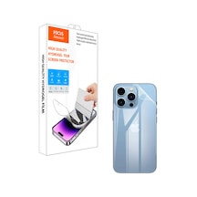 Apple Uyumlu iPhone 15 Kırılmaz Arka Cam Özel Kesim Hydrogel Film