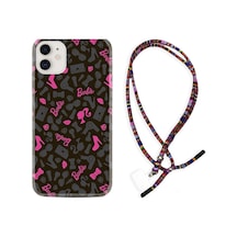 Apple Uyumlu iPhone 13 Kılıf Rasta Boyun Askılı Barbie And Shoes 1413
