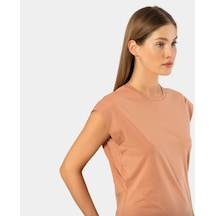 Türen Kadın Vatka Görünümlü T-shirt 3401/somon 001