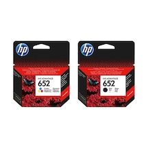 HP F6V25AE + F6V24AE 652 Siyah + Renkli Kartuş Seti