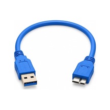 Primex Px-4120 Usb 3.0 30 Cm Taşınabilir Harddisk Kablosu, Usb-a To Micro-b Harici Disk Data Ve Güç Kablosu, Wd Seagate Toshiba Samsung Adata Intenso Uyumlu Kısa Usb 3.0 Hdd Ssd Bağlantı Kablosu