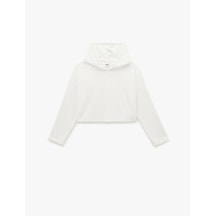 Koton Uzun Kollu Basic Kapşonlu Sweatshirt Ekru 7wkg10324ak
