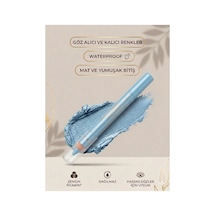 Natali Waterproof Göz Kalemi Ve Göz Farı No: 477 Mavi