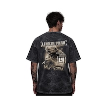 Linkin Park Rock Metal Müzik Grubu Baskılı Unisex Oversize Eskitm Siyah