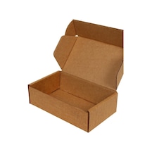 12x8x6,5cm Kutu - Kilitli Kutu - 0,2 Desi Kutu - Kraft - 10 Adet Kahverengi 32 X 22 X 8
