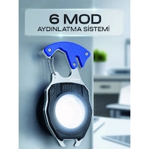 Çok Fonksiyonlu Acil Durum El Feneri Elektronik Çakmak Tornavida Ve Düdük Özellikli Sarı