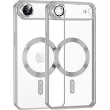 Apple iPhone Uyumlu  17 Air Uyumlu Kross Magneticsafe Kapak - Gümüş