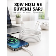 İos Uyumlu 8 X Xs Xr 11 12 13 14/pro Max Mini Plus Şarj Kablosu Yeni Nesil Diğer