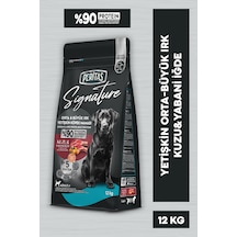 Peritas Signature Kuzulu Orta ve Büyük Irk Yetişkin Köpek Maması 12 KG