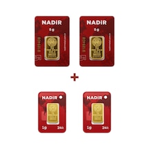 Nadir Gold 24 Ayar 12 Gram Külçe Altın 2 Adet 5 Gram Külçe Altın + 2 Adet 1 Gram Külçe Altın