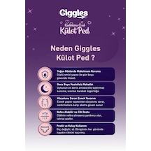 Giggles Külot Ped 52-100 Bel Ölçüsü 360 Esnek Beden Sızdırmaz Regl Gece Külodu 1 Paket 4 Adet