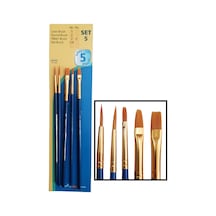 Sentetik Fırça Seti Academy Dove 5 Li Fırça Seti 1 Paket
