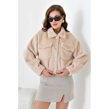 Ftz Kadın Kaşmir Mont Pudra 30984 Pudra