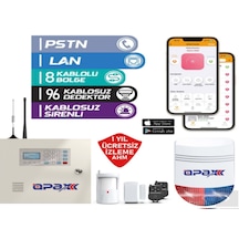 Opax-2545lan+bgr+09+akü Networklü Alarm Paneli &bgr-09 Kablosuz S