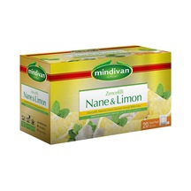 Mindivan Zencefilli Nane & Limon Aromalı Karışık Bitki Süzen Poşet Çay 20'li