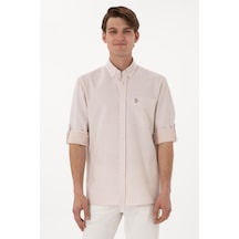 U.S. Polo Assn. Erkek Camel Regular Fit Cepli Gömlek 50306340-VR015