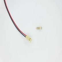 Sanec 2,54mm 2 Pin 2510 Kablolu Dişi Konnektör + 180d Erkek Pcb Tipi 30cm - 0,50mm - Çift Taraflı