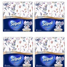 Selpak Deluxe Peçete 20 ' Lİ 4 Adet
