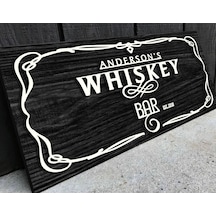 Bk Gift Kişiye Özel Kabartma Tasarım Siyah Ebony Ahşap Bar Tabelası, Home Bar Tabela, Rustik Ev Dekorasyonu, Duvar Dekoru-10