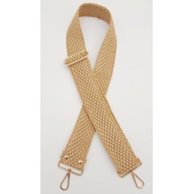 Angel Çanta Aksesuar 120x5 Cm Hasır Model Kolon Çanta Sapı Light Gold Metalli