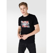 Colins Siyah Erkek Tshirt K.Kol Cl1064711 Q1.V2 Blk 001