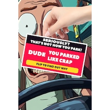 Parking Card Effective And Fun Warning Card For Bad Parking 25 Pieces 9.5 7 Cm
