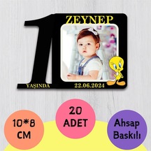 Resimli Ahşap Magnet 50 Adet