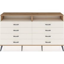 Arges Konsol 2 Raflı 8 Çekmeceli 176x30x99 Çam-aytaşı Aytası/aytası - Atlas Çam