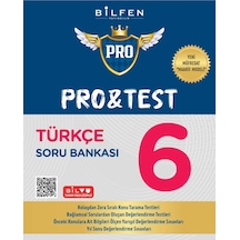 6.sınıf Pro&test Türkçe Soru Bankası 2025 Yeni Ürün Maarif Model Bilfen Yayıncılık