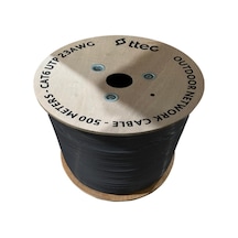 Ttec 500metre 23awg Siyah Cca Cat6 Kbl-cat6-23cca/out500s Dış Mekan Kablo