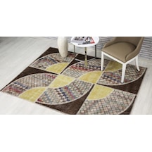 Patchwork El Dokuma Antik Anadolu Halısı Ruffle Çok Renkli