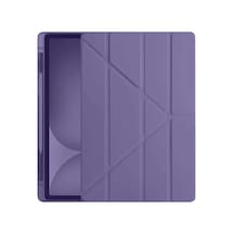 Mey İthalat Apple iPad Pro 11 2024 Kılıf Kalemlikli Hugo Tablet Kılıfı - Mor