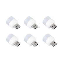 Monte Lua Mini Led Lambalar, Okuma Işığı, 6 Parçalı Taşınabilir Mini Usb Gece Lambası, Mobil Led, Bebek Uykusu Çok Renkli