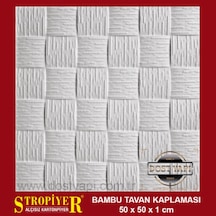 Stropiyer Tavan Kaplama Bambu Modeli=20 Adet = 5 M2