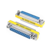 DB25 Dişi - Dişi Cinsiyet Değiştirici Adaptör