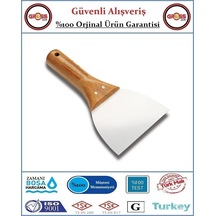 Dekor Ahşap Saplı Alçı & Macun Ispatulası - Yay Çeliği - 12cm