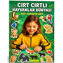 Cırt Cırtlı Hayvanlar Dünyası Kes-yapıştır Seti