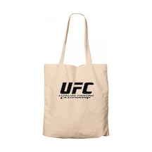UFC LOGO Ultimate Championship Krem Kanvas Bez Çanta Krem