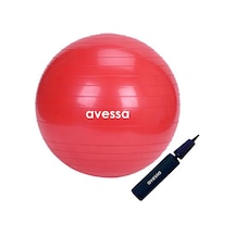 Avessa Pilates Topu 65 cm Kırmızı Pompalı