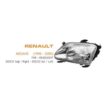 Far Sağ Renault Megane Scenıc 1996-1998 1 Ad