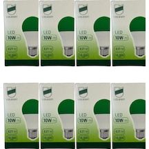 Uzlight 10w 75w 8200k Yeşil Işık E27 Duylu Led Ampul 8 Adet