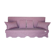 Mirzade Safir Keten Kumaş Tentesiz 28 Dns Sünger Salıncak Minderi-safir Lila