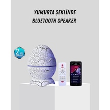 Dinozor Yumurta Gece Lambası Projektör 14 Renk Seçeneği Mavi