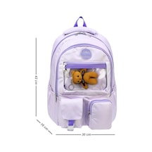 Miço Kids Çok Gözlü Okul Sırt Çantası Kız Lila
