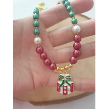 Pinkimaj Yeniyil Kolyesi Kırmızı Incili Kolye Tarz Konsept Butik Ürün Altı