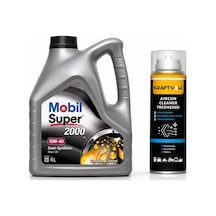 Mobil Süper 2000 X1 10W-40 Motor Yağı 4 L + Klima Bombası 200 ML