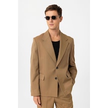 Antioch Relax Fit Erkek Blazer Ceket Camel