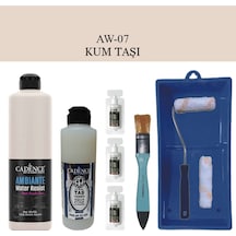 Fayans Tezgah B.-ambiente Islak Zemin Aw-07 Kumtaşı 500ml Katalizör 30gr Taş Vernik 250 Rulo Set Kumtaşı Kumtaşı