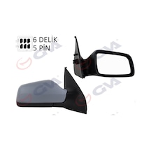 Gva Dış Dikiz Aynası Sağ Astra G 98 Elektrikli Isıtmalı Astarlı Konveks 5 Fiş Vm-168ehpr Gva 1090115 6428081 9142146