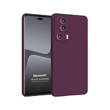 Matte Silicone Xiaomi Mi 13 Lite İçin Kılıf Mor Mi 13 Lite İle Uyumlu Kılıf - Mor